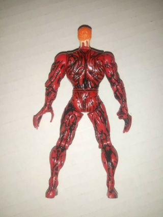 MARVEL SPIDER - MAN ANIMATED SERIES CARNAGE WITH REMOVABLE MASK TOY BIZ RARE 2