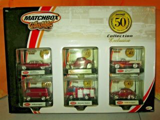 Matchbox Collectibles 50th Anniversary 2002 6 - Car Set 1:64 Diecast