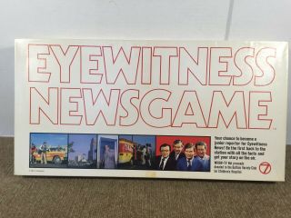 Vintage Eyewitness News Board Game Wkbw Channel 7 Buffalo Ny 1980 Complete