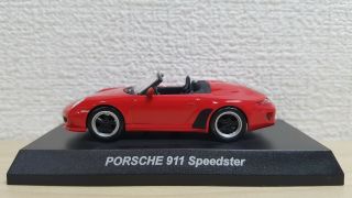 1/64 Kyosho Porsche 911 Speedster Red Diecast Car Model