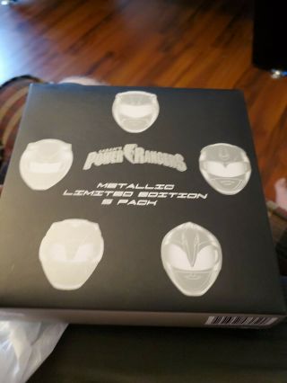 Sdcc 2018 Loot Crate Power Rangers Metallic Limited Edition Set Of 5 Nib Hot
