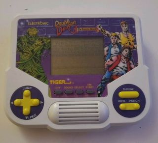 Vintage Double Dragon 3 Handheld Battery Powered Game By Tiger Electronics