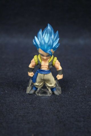 Bandai Dragon Ball Adverge 9 Mini Figure Toy Gogeta Saiyan God Blue