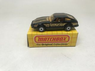Matchbox - Mb24 Nissan 300zx Turbo - Doors Open - Black - - Never Played With