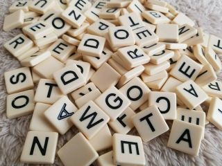 Bananagrams Replacement 144 Plastic Letter Craft Tiles Spelling Aid
