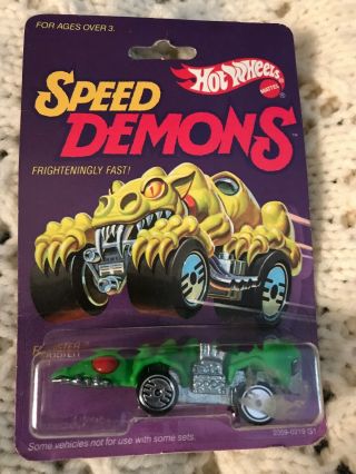 1985 - Hot Wheels - Mattel Speed Demons Fangster Car No.  1969.  In Pkg.  Rare