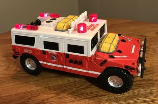 2000 Hasbro Tonka Fire Rescue Hummer W/lights,  Sounds