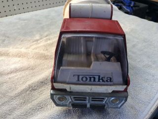 Vintage Tonka Metal Cement Mixer Red Truck Diecast 1960s 2