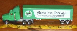 Vintage 1987 Road Champs Big Shots Horseless Carriage Kenworth Tractor Trailer 2