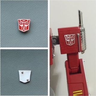 Metal Autobot Logo Symbol For Weijiang Mpp10 Optimus Prime Transformers
