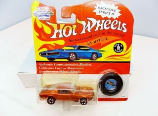 Hot Wheels Custom Mustang - Orange - Near - Vintage Series Redline