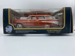 Road Legends 1957 Chevrolet Nomad Metallic Orange 1:18 Diecast Muscle Car