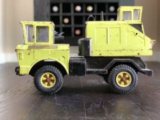 Vintage 1970s Mighty Tonka Lime Green Pressed Steel Shovel Truck
