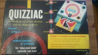 The Golden Capitol Quizziac Authority 1960 Publishing Company Vintage Board Game
