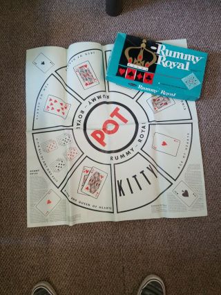 Vintage Rummy Royal 30 " X 30 " Vinyl Mat - Game Sheet Only