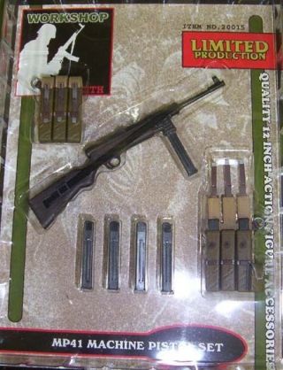 Yellow Submarine 1/6 Scale Wwii German Mp41 Machine Pistol Set For 12 " Figures