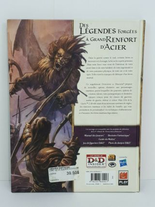 D&D 4nd edition D&D4 4.  0 Dungeons & Dragons L ' art De La Guerre 2 FR 4