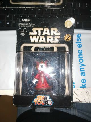 Star Wars Minnie Mouse As Queen Amidala Star Tours Series 2 Exclusive W/wear