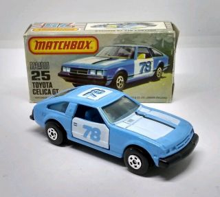 Matchbox Lesney Superfast Toyota Celica Gt 25 With Box