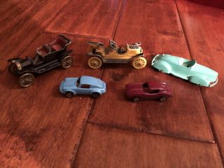 Tootsietoy Vintage Toy Cars Set Of 5 Tootsie