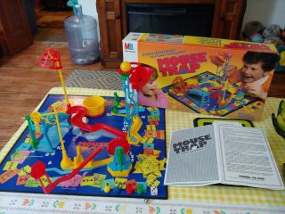 Vintage 1986 Mouse Trap Board Game Milton Bradley Complete 80s Family Fun 4657