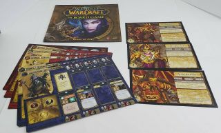 World Of Warcraft The Board Game Replacement Character Sheets,  Rulebook