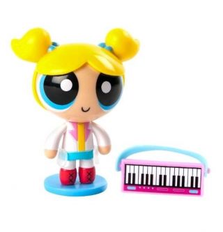 Bubbles With Keyboard - The Powerpuff Girls 2 " Action Doll From Spin Masters