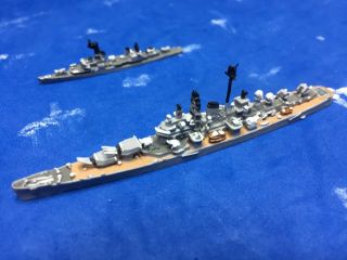 1/2400 Scale Viking Forge Model Of The Uss Canberra Cag 2 Cold War