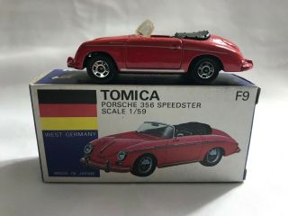 Tomica F9 Germany Porsche 356 Speed Star F 9 Red 1:59 1/59 Germany