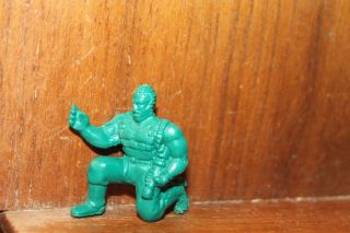 M.  U.  S.  C.  L.  E.  Muscle Men Green Action Figure Men Mini Rubber Weirdo