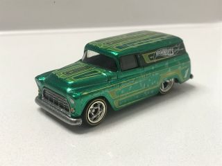 Hot Wheels ‘55 Chevy Panel 2012 Collector Edition Green Kmart Mail In Loose