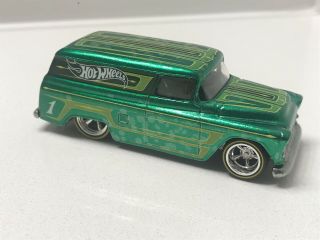 Hot Wheels ‘55 Chevy Panel 2012 Collector Edition Green Kmart Mail In LOOSE 2