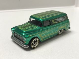 Hot Wheels ‘55 Chevy Panel 2012 Collector Edition Green Kmart Mail In LOOSE 3