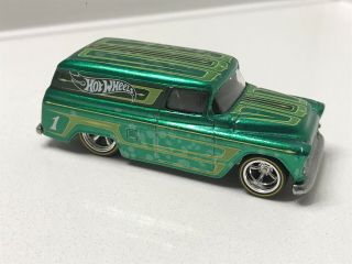 Hot Wheels ‘55 Chevy Panel 2012 Collector Edition Green Kmart Mail In LOOSE 4