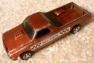 Vintage 1960s Mattel Redline Hot Wheels - Custom Fleetside - Orange Spectraflame
