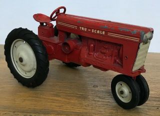 Vintage Tru Scale Farm Toy Red International Harverster Tractor