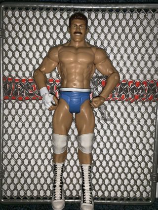 Wwe Mattel Cody Rhodes Blue Trunks,  Mustache Wrestling Figure Aew Toy