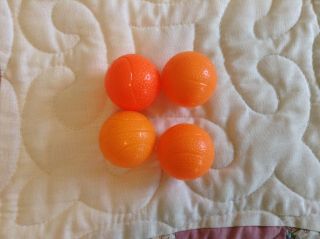 Set Of 4 Replacement Balls For Use With Hot Hoops Tabletop Basketball