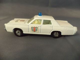 Matchbox No.  55 Or 73 Mercury Police Car Superfast White