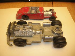 Vintage Tootsietoy Hot Rod Car And Bonus Hubley Kiddie Toy Frame