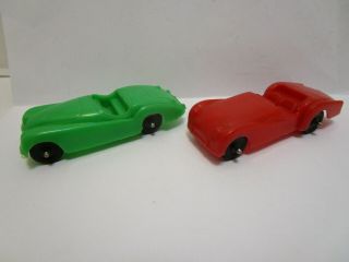 Vintage Tootsie Toy Triumph Tr - 3 & Jaguar Xk Convertible Plastic Cars