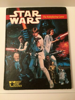 Star Wars: The Roleplaying Game Guide West End Games Hc 1987 1st Printing
