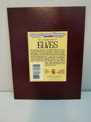 The Complete Book of Elves - AD&D 2nd Edition 2
