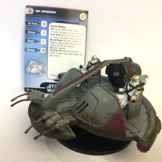 Star Wars Bounty Hunters 1 Isp Speeder (r) Miniature
