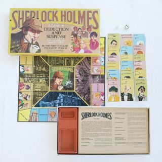 Vintage 1980 Sherlock Holmes Board Game Whitman Complete