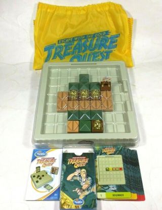 Thinkfun Games - Treasure Quest: Escape W/ The Gold Logic Mind Game,  Carry Pouch
