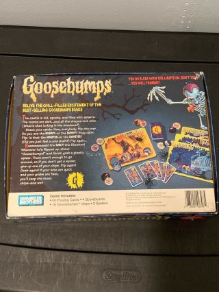 Vintage 1995 Goosebumps Shrieks and Spiders Board Game R.  L.  Stine Complete 2