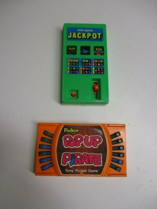 ✨tested✨ Pop Up Pirate Vintage Handheld Pocket Arcade Game,  Bonus Jackpot