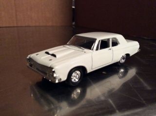 1963 Plymouth Belvedere White Hot Wheels 100 1/64 Diecast Loose