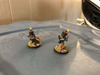 28mm Napoleonic French 17th Legere 2 Men Professionally Painted